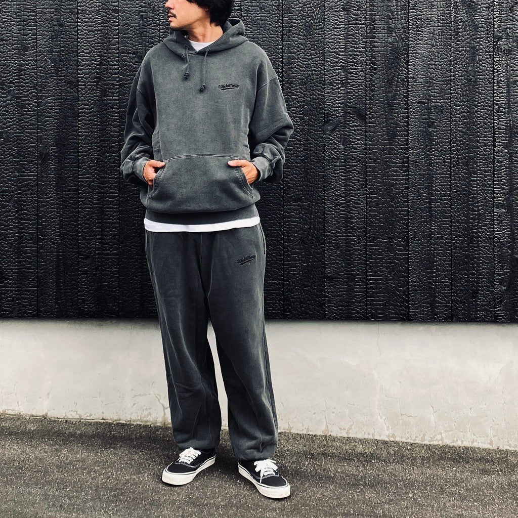 WASHED MIDDLE WEIGHT SWEAT PANTS #GRAY [26FWE-WMC-SP01]
