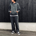WASHED MIDDLE WEIGHT SWEAT PANTS #GRAY [26FWE-WMC-SP01]