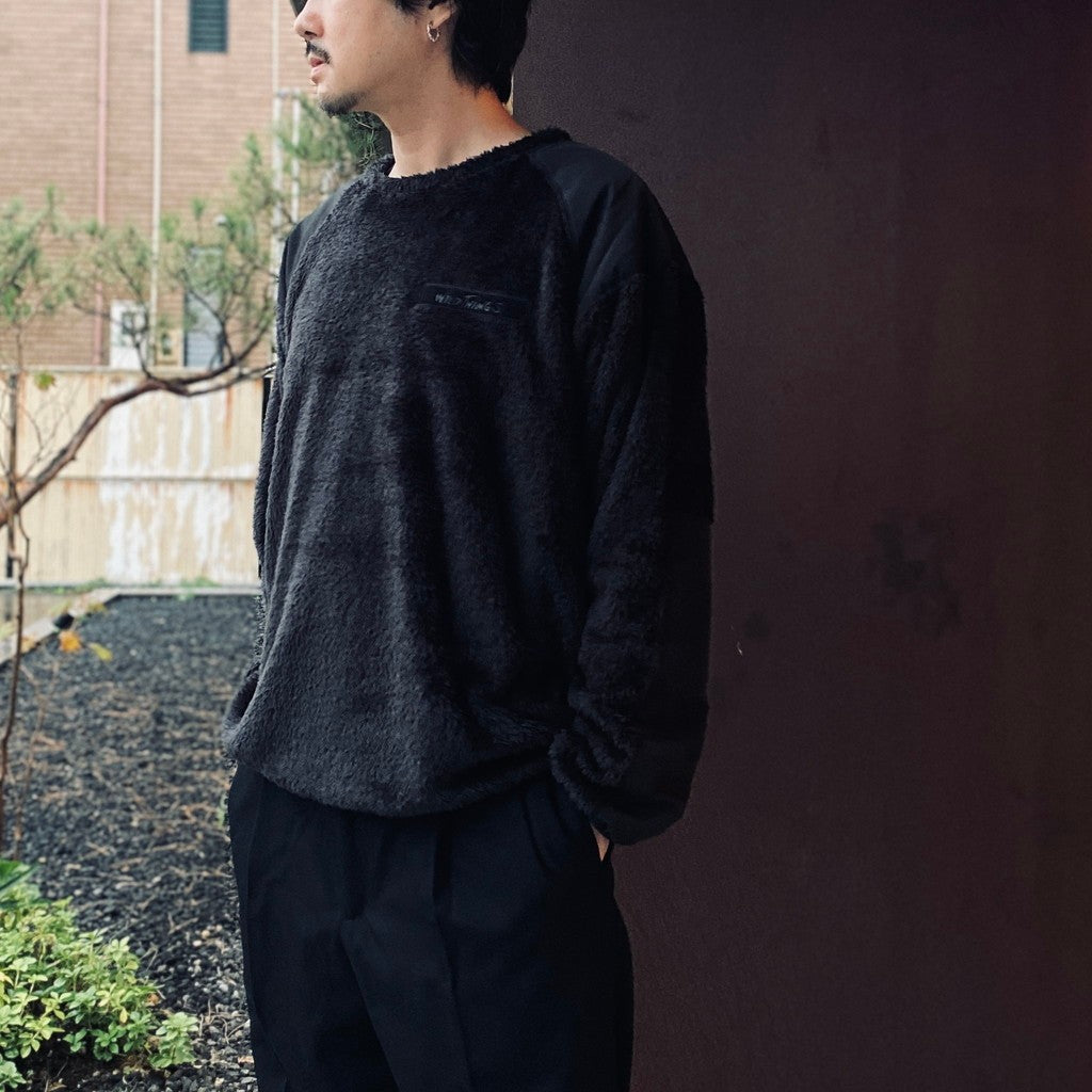 Wild Things | Shaggy Fleece Pullover #Black [SD26F-CT14]