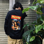 PULP FICTION | CREW NECK SWEAT SHIRT ( TYPE-5 ) #BLACK [PF-WM-SS11]