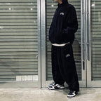 VELOUR BALLOON PANTS #BLACK [FW24-B07]