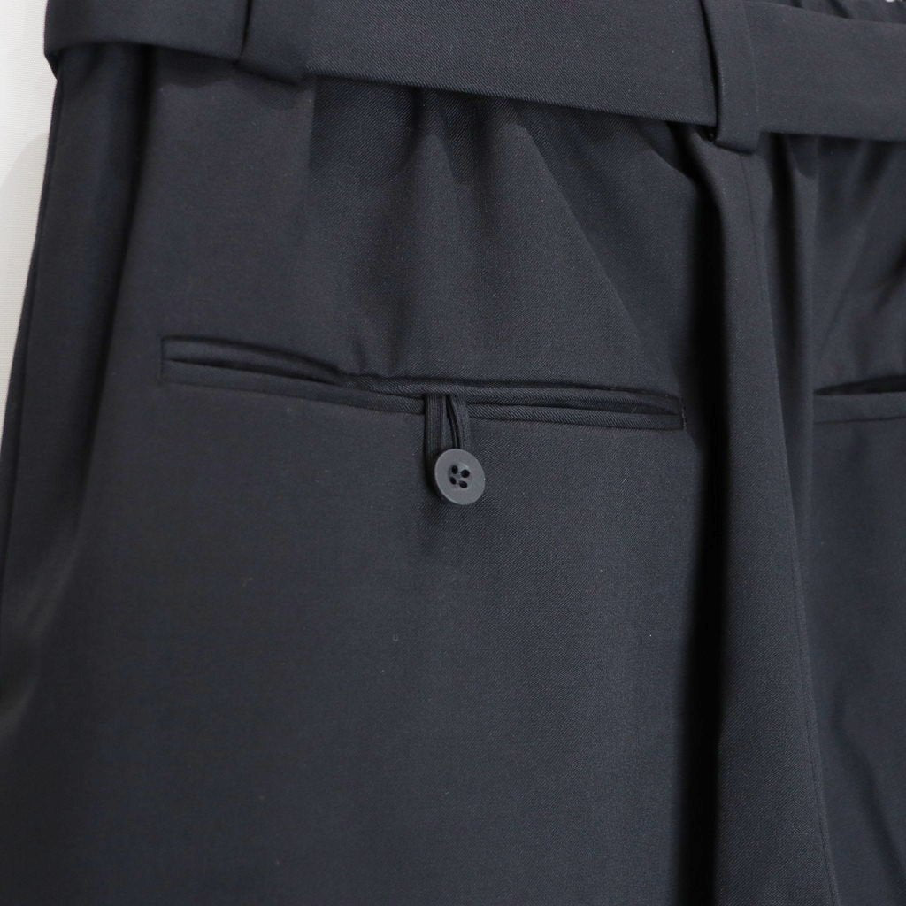 WATERPROOF TECH WOOL WIDE PANTS #Black [FPA03252U0009]