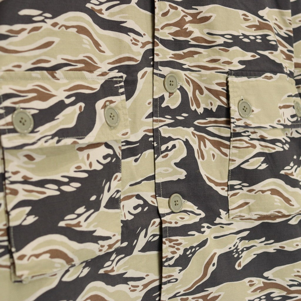 虎紋迷彩軍用襯衫（2型）#米色 [25FWE-WMO-ML06]