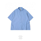 「GNV-Z」 SOFTBOX Zip-Split Wide Shirt #BLUE [GOOPI-25SS-JUN-02]