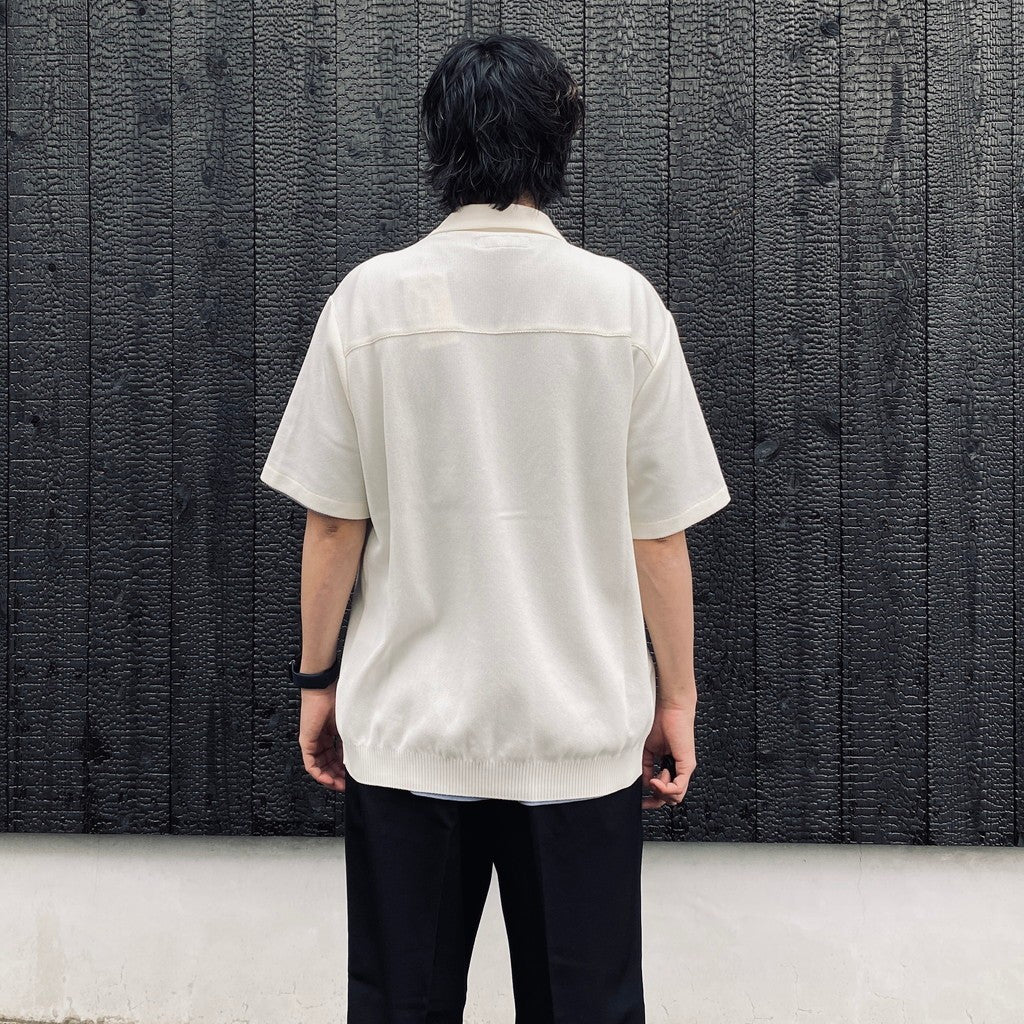 KNIT SHIRT ( TYPE-1 ) #WHITE [26SS-WMK-KN01] - cocorozashi 三重県