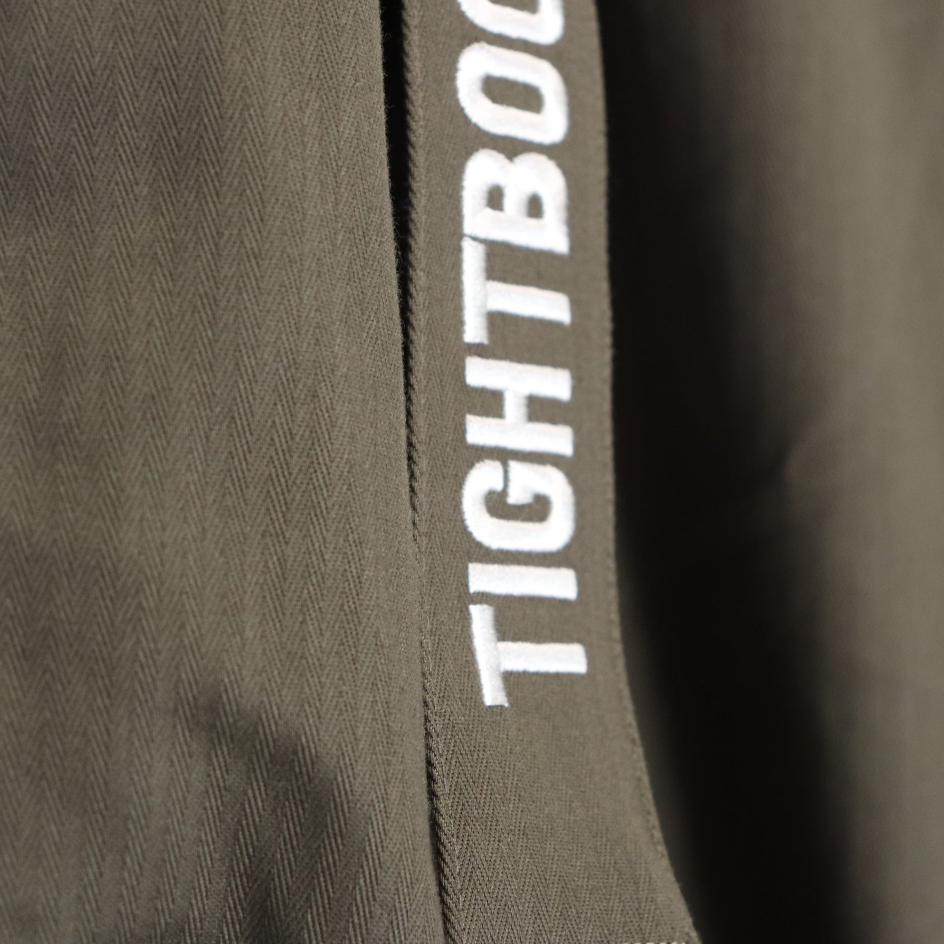 HERRINGBONE BALLOON PANTS #Olive [SS25-B06]