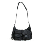 MULTI POCKETS SHOUDER BAG SMALL #BLACK 2 [BCL-85]