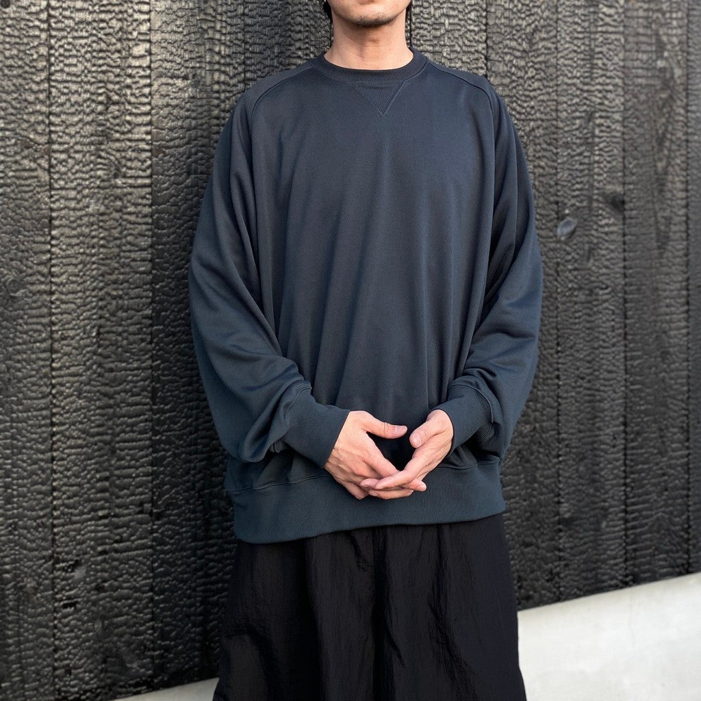 TECH SWEAT CREW FREEDOM SLEEVE #INK BLACK [BE-50026]