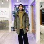 TECH 2WAY CADET DOWN PARKA #BROWNKAHKI [BW-42025W]