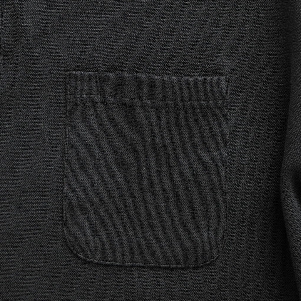 PEN POCKET COLLAR T-SHIRTS #DARK GREY [HOD26-01-TS007]