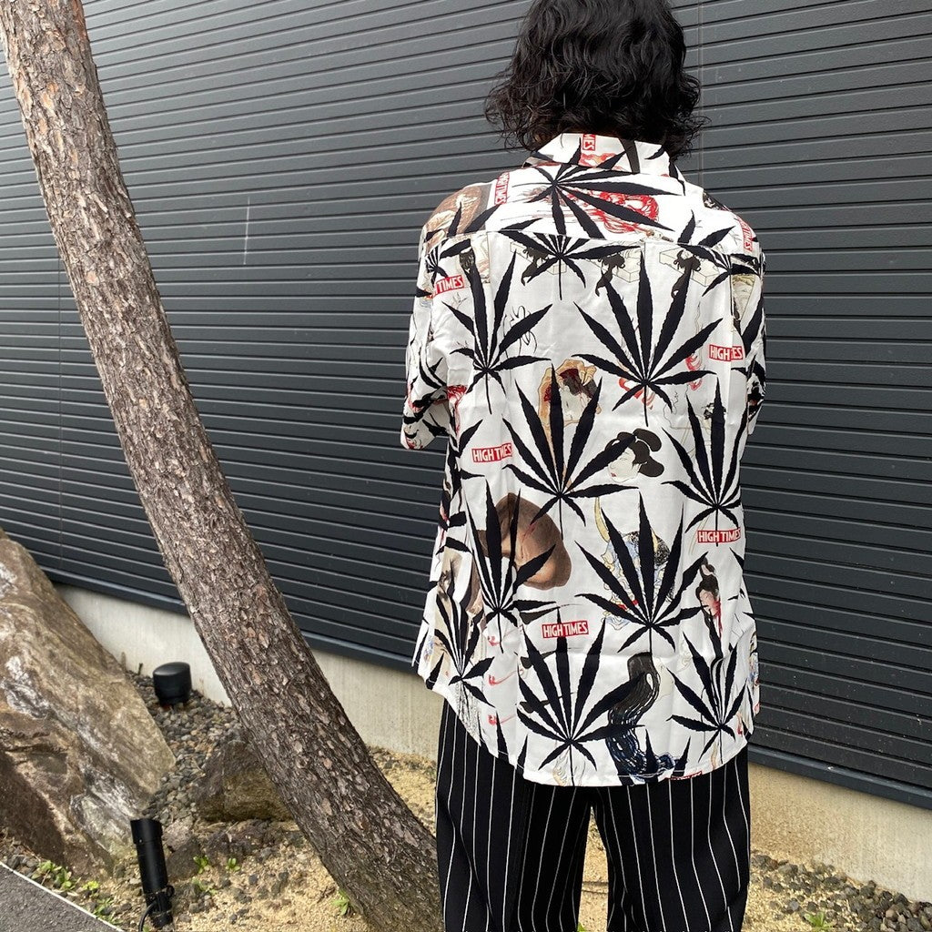 HIGHTTIMES | 短袖夏威夷襯衫 - 類型 2- #白色 [HIGHTTIMES-WM-HI06]