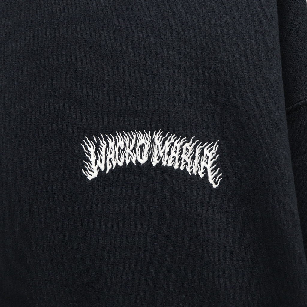 TIM LEHI | CREW NECK SWEAT SHIRT ( TYPE-1 ) #BLACK [25FW-WMC-SS10]