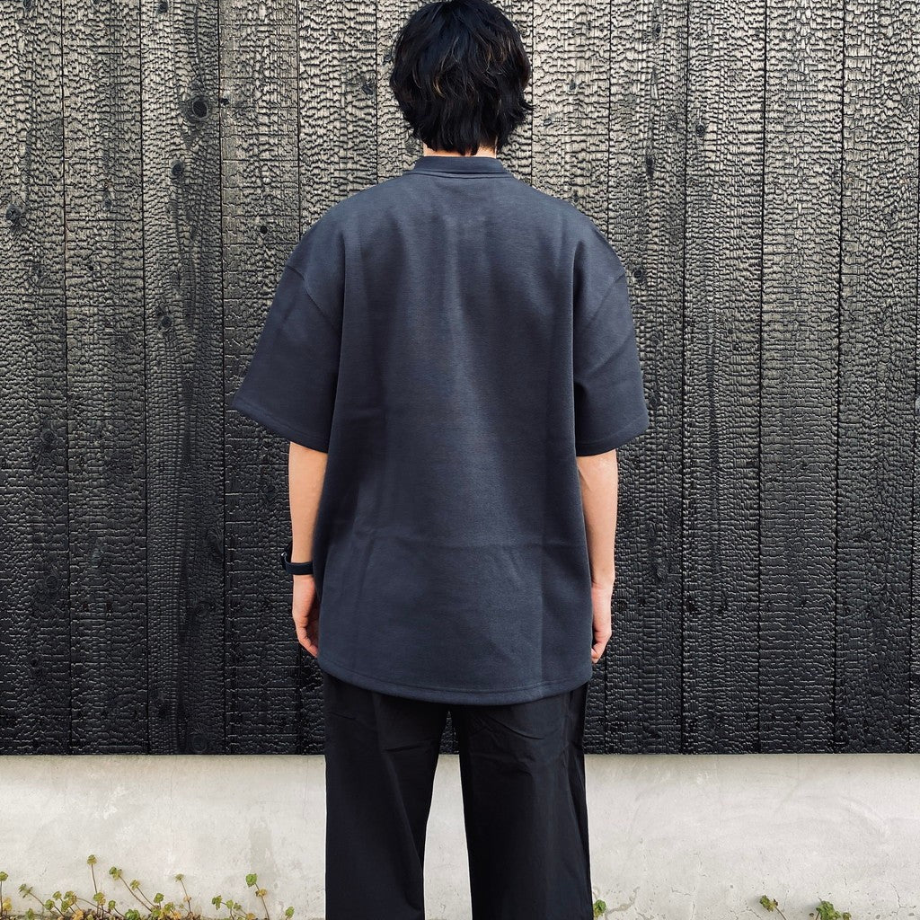 PEN POCKET COLLAR T-SHIRTS #DARK GREY [HOD26-01-TS007]