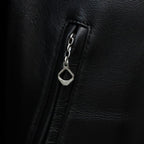 SINGLE RIDERS LEATHER JACKET ( TYPE-2 ) #BLACK [26FWE-WMO-BL04]