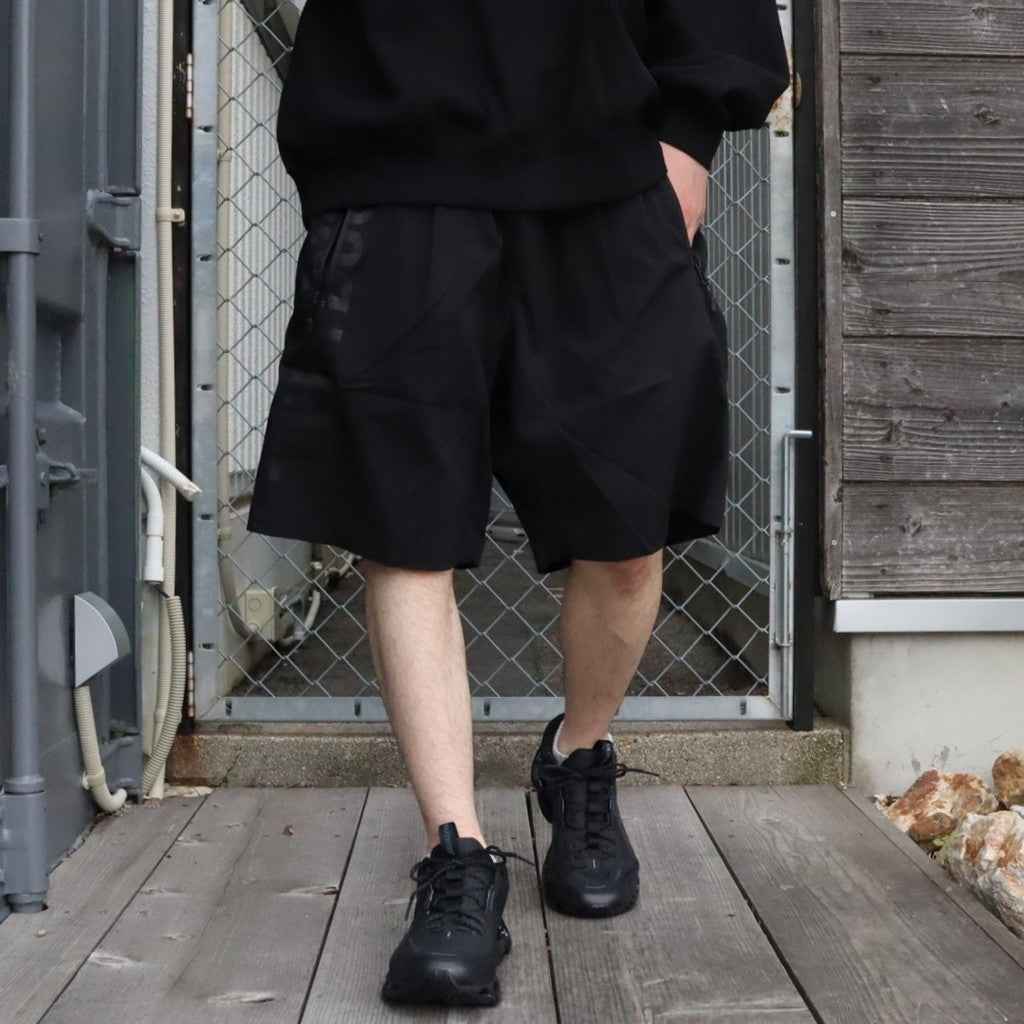 LABEL LOGO BOARD SHORTS #Black [SU25-B07]