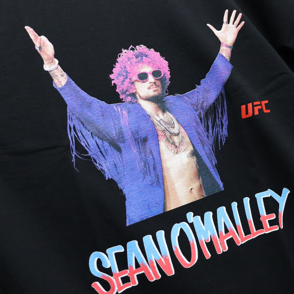 UFC | WASHED HEAVY WEIGHT CREW NECK T-SHIRT ( TYPE-4 ) #BLACK [UFC-WM-WT04]