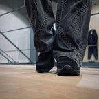 混合樂福鞋 #黑色絨面革 [MLS210301-24]