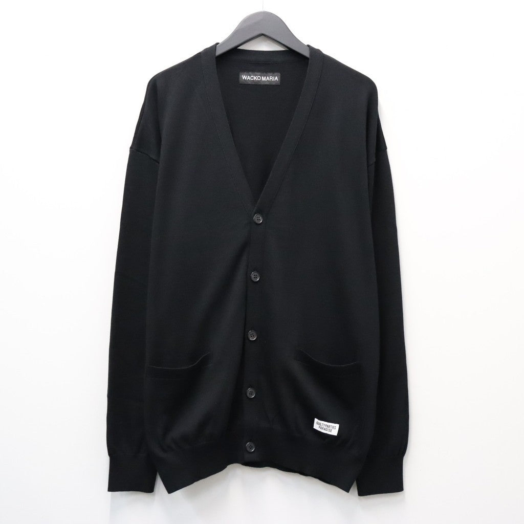 COTTON KNIT CARDIGAN ( TYPE-1 ) #BLACK [26FWE-WMK-KN03]
