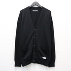 COTTON KNIT CARDIGAN ( TYPE-1 ) #BLACK [26FWE-WMK-KN03]