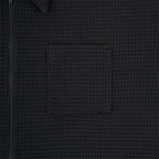 WAFFLE PE JERSEY ZIP SHIRT #BLACK [CES30CS21]