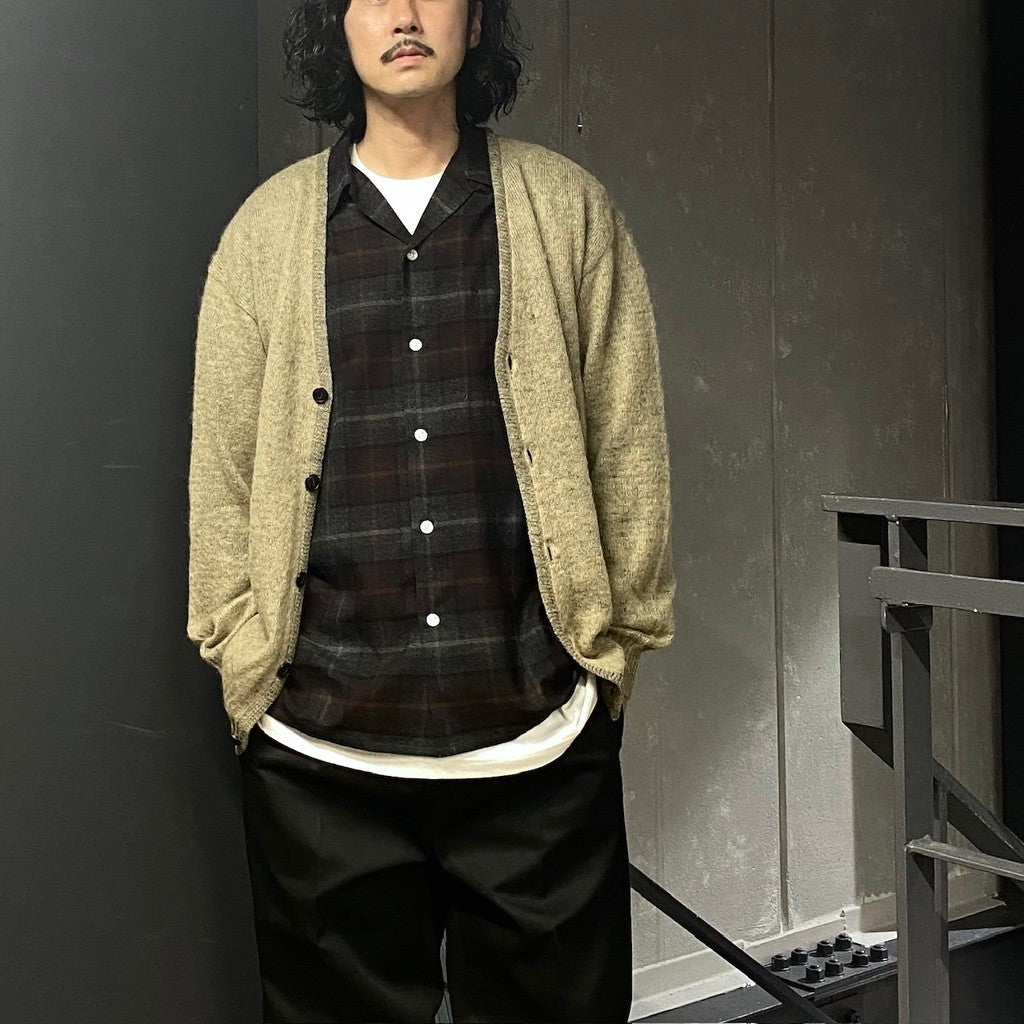 MOHAIR CARDIGAN ( TYPE-1 ) #BEIGE [24FW-WMK-KN25] - cocorozashi