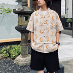 TIM LEHI | HAWAIIAN SHIRT S/S ( TYPE-2 ) #GRAY [26SS-WMS-HI04]