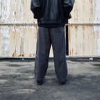 2TUCK WIDE CUT&SEW PANTS #GRAY [AY-1027]