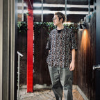 LEOPARD HAWAIIAN SHIRT S/S #GRAY [25SSE-WMS-HI03]