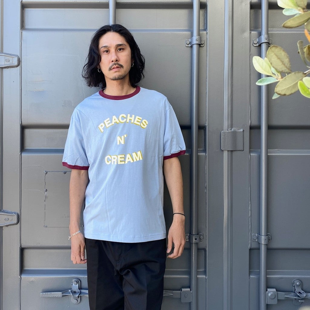 蜜桃奶油色T卹 #藍色 [SC2410-TS01]