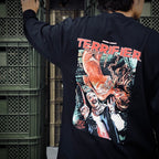 TERRIFIER | 水洗重磅圓領長袖T卹 #黑色 [TERRIFIER-WM-LT01]