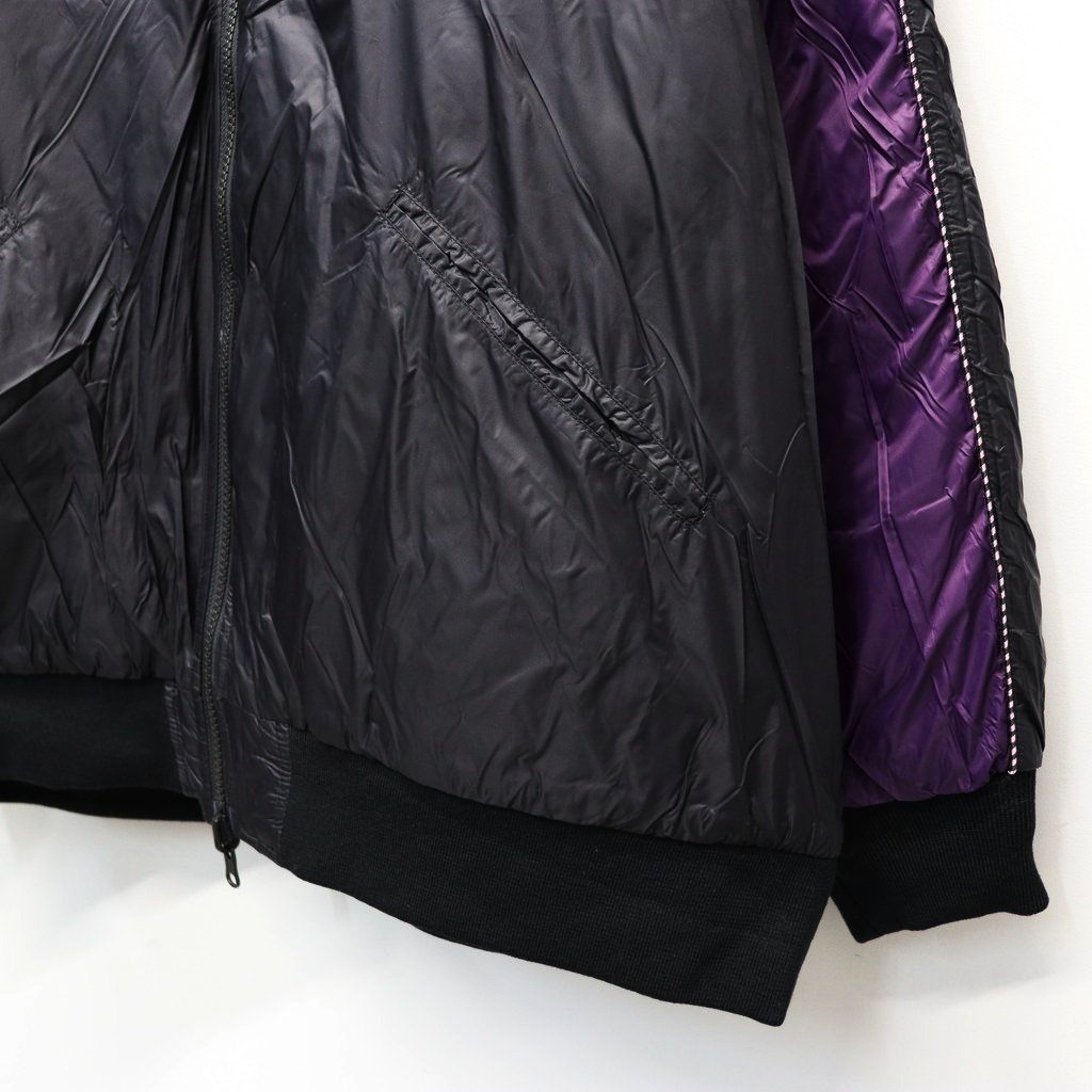 REVERSIBLE 「SKAJAN」 DOWN JACKET #BK×OFF / BK×D.PURPLE [TAION-JK04JS-N1]