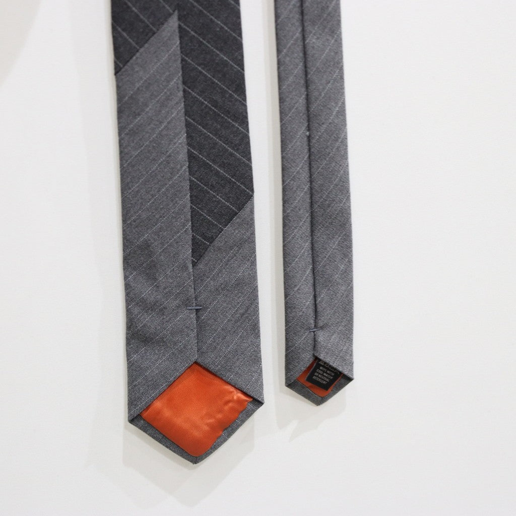 "MA-T7" 條紋 x 條紋混搭領帶 #MIXED GRAY [GOOPI-25SS-JUN-03]