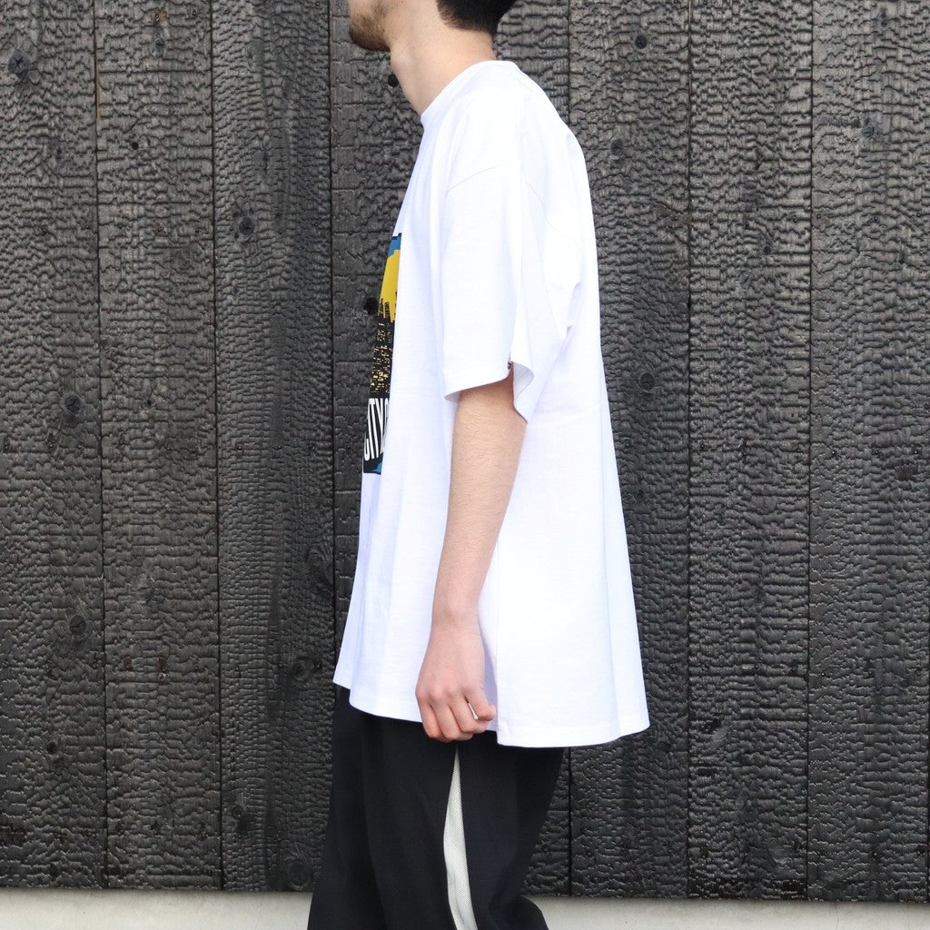 COTTON T-SHIRT_CITY LIGHTS #WHITE/COLOR [CCC-261T003]