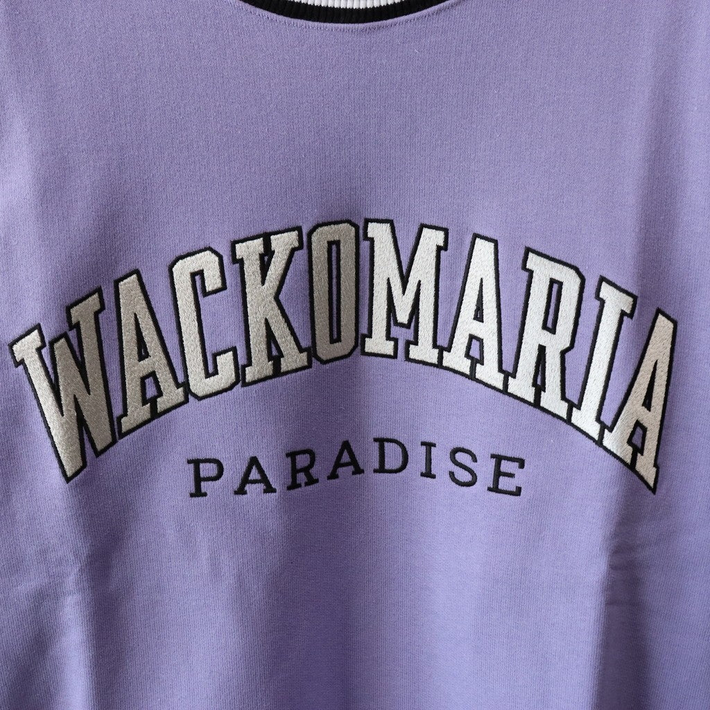 HEAVY WEIGHT CREW NECK SWEAT SHIRT ( TYPE-2 ) #PURPLE [24FW-WMC-SS10]