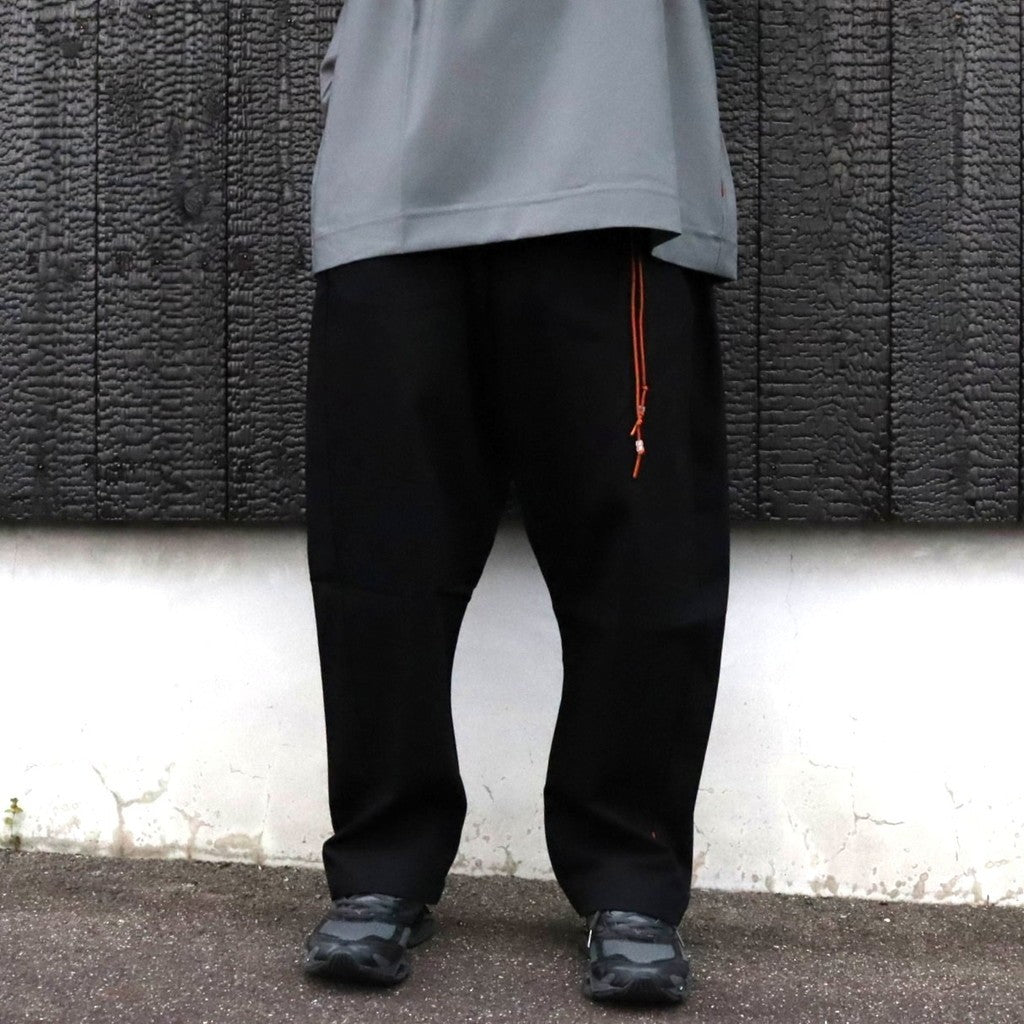 P1-T Black Pants-Tapered #Black [GOOPI-26SS-JUL-03] - cocorozashi
