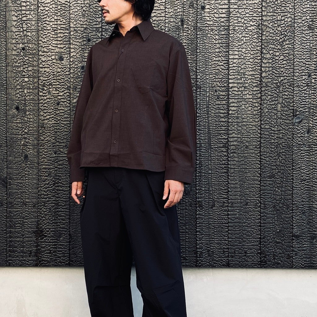 EVD Basic Pocket L/S Shirt #Brown [GOOPI-26AW-SEP-01]