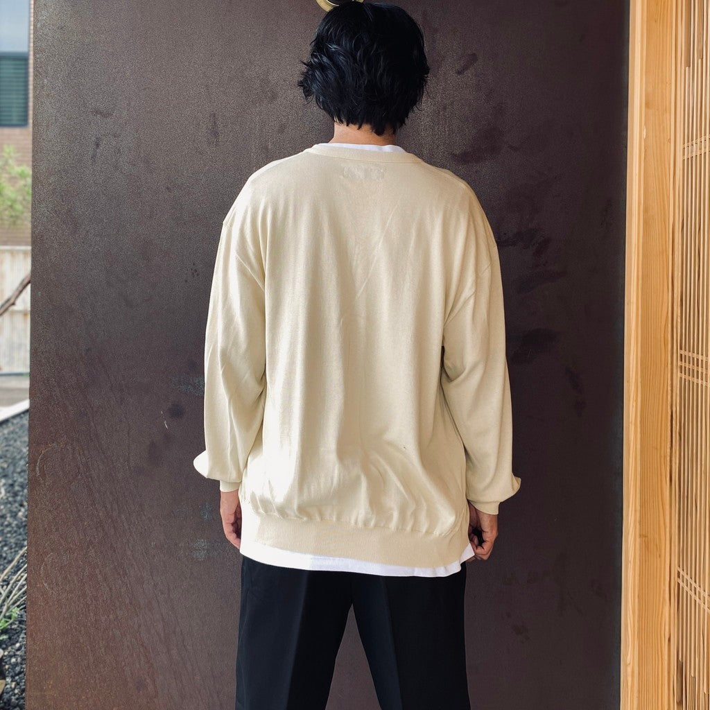 COTTON KNIT CARDIGAN ( TYPE-1 ) #IVORY [26FWE-WMK-KN03]