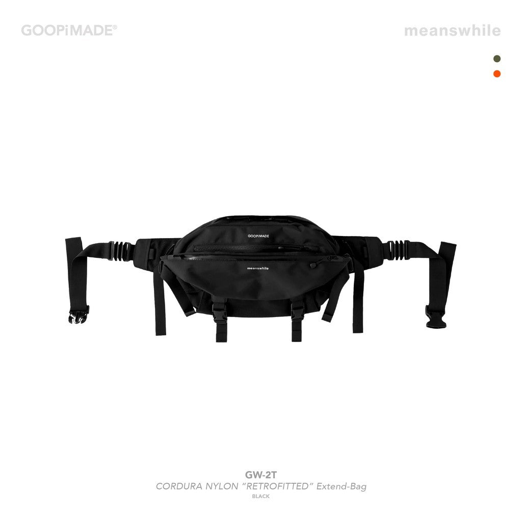 同時 | "GW-2T" CORDURA 尼龍 "RETROFITTED" Extend-Bag #D-Gray [GOOPI-25AW-SEP-04]