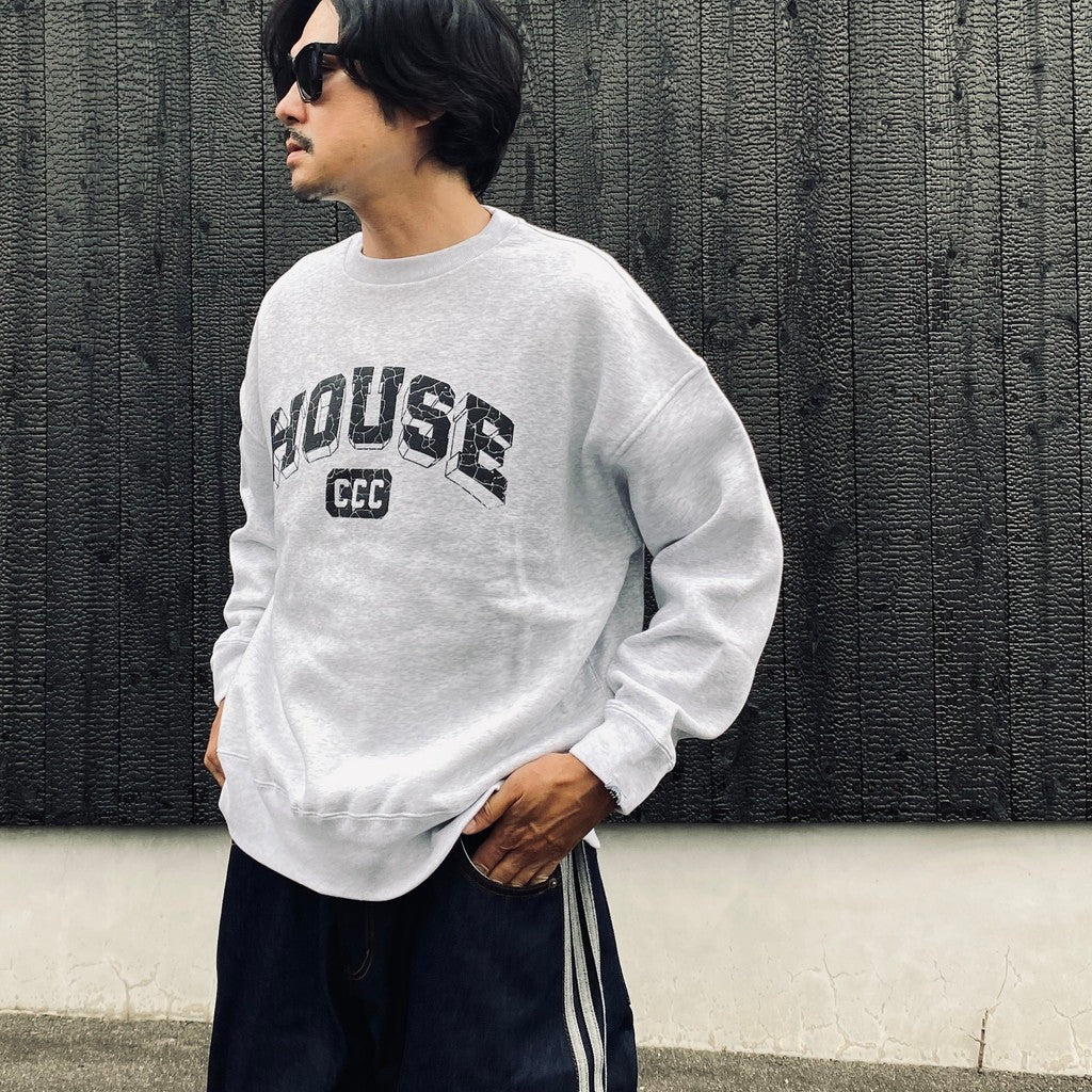 IS-NESS | SWEATSHIRT_HOUSE #ASH GRAY [CCC-263C007]