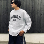 IS-NESS | SWEATSHIRT_HOUSE #ASH GRAY [CCC-263C007]