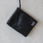 LEATHER SHOULDER POUCH #BLACK [25FWE-WMA-BG02]