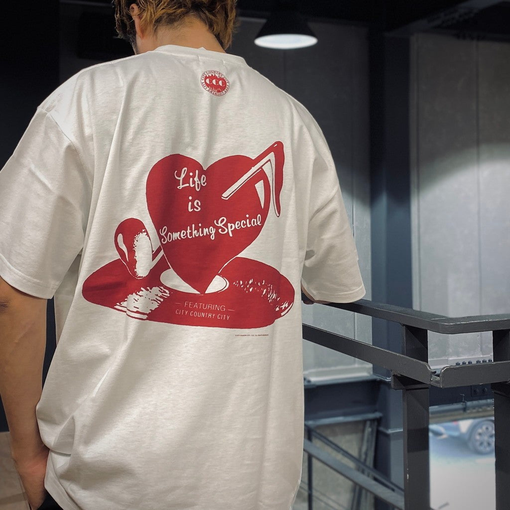 COTTON S/S T-SHIRT_Life is Something Special #WHITE [CCC-251T0009]