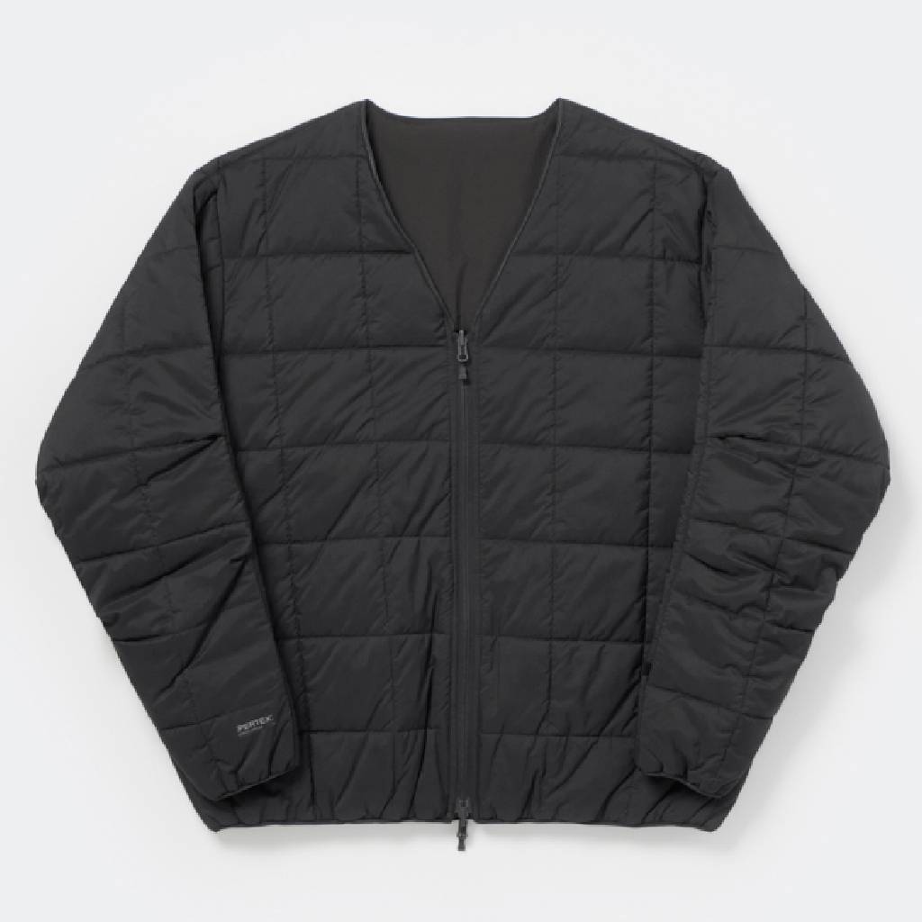 TECH PERTEX REVERSIBLE HIKER CARDIGAN (3M撥水中綿) #BLACK [BW-21026W]