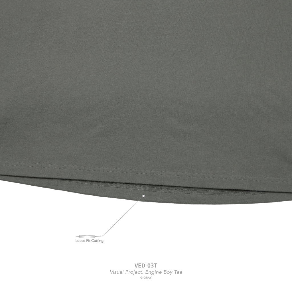 “VED-03T”視覺項目。引擎男孩T卹 #G-GRAY [GOOPI-25SS-APR-04]
