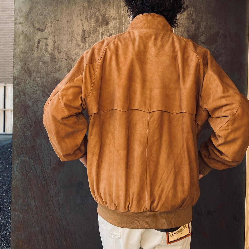 BARACUTA | G9 SUEDE LEATHER HARRINGTON JACKET #BEIGE [25FW-WMO-BC01]