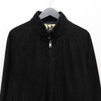 BARACUTA | G9 SUEDE LEATHER HARRINGTON JACKET #BLACK [25FW-WMO-BC01]