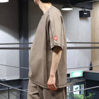 CREW NECK DBL KNIT SHORT SLEEVE #CHARCOAL [CES27CS16]