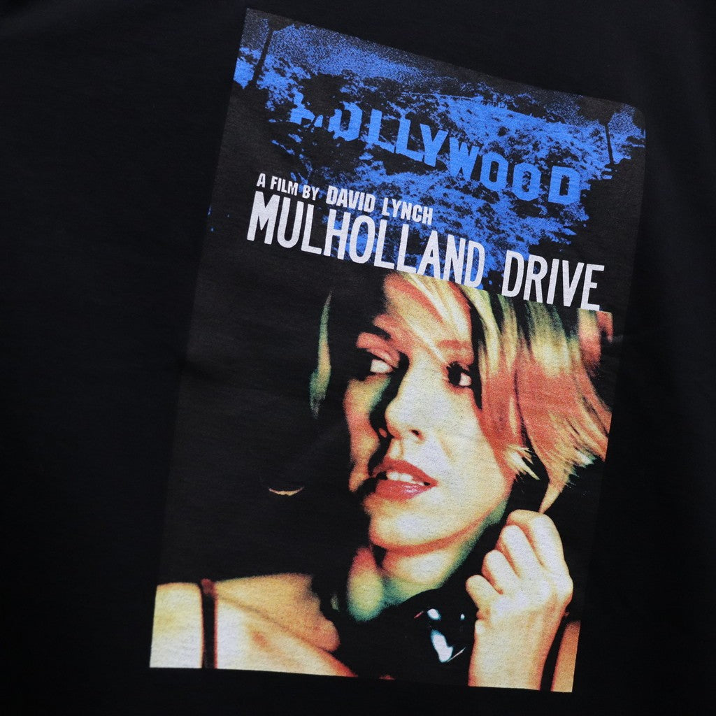 MULHOLLAND DRIVE | WASHED HEAVY WEIGHT CREW NECK T-SHIRT ( TYPE-2 ) #BLACK [MD-WM-WT02]