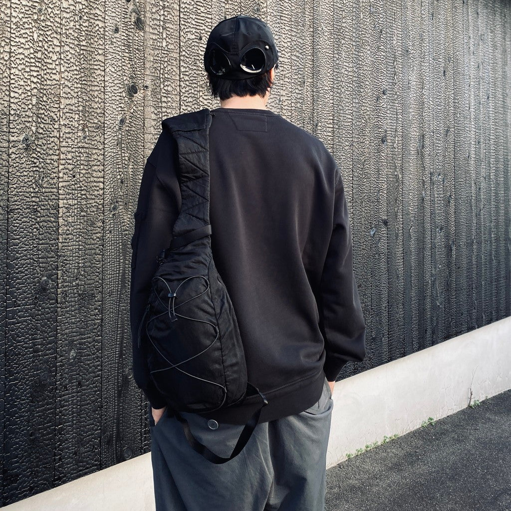 NYLON B CROSSBODY BACKPACK #BLACK 999 [RCCMAC735A-005269G]