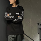 56 TATTOO STUDIO | CREW NECK LONG SLEEVE T-SHIRT #BLACK [56TS-WM-LT02]